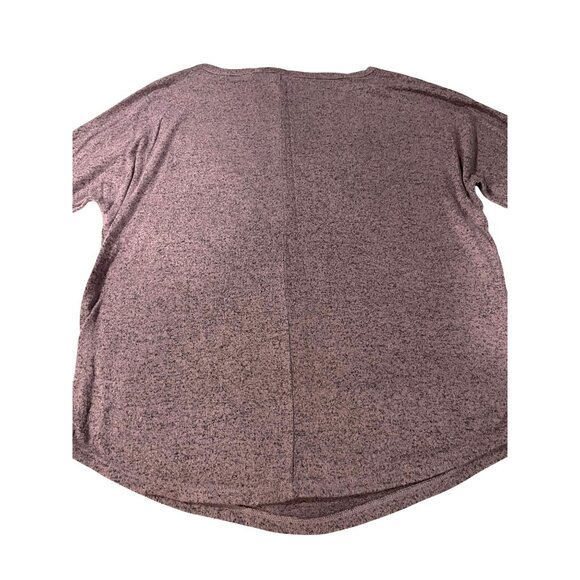 Market & Spruce Purple Heathered 3/4 Sleeve Womens Top L Soft Casual Shirt - Picture 10 of 10